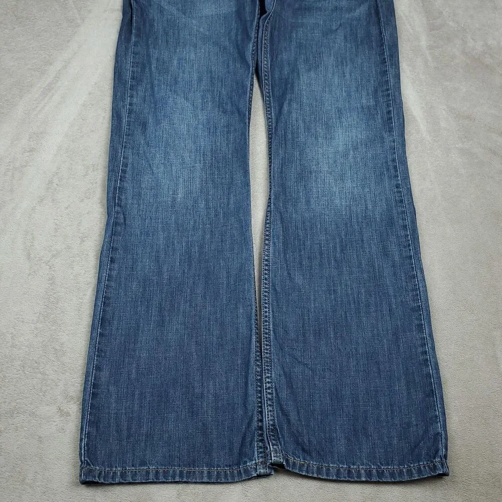Levis 527 Jeans Mens 32x32 Blue Medium Wash Slim Bootcut Low Rise Zip Fly